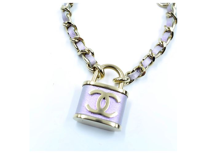 Bracciale Chanel Lavanda Metallo Argento Silver hardware - vista 2