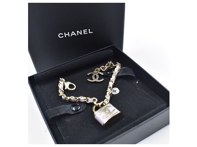 Bracciale Chanel Lavanda Metallo Argento Silver hardware - vista 4