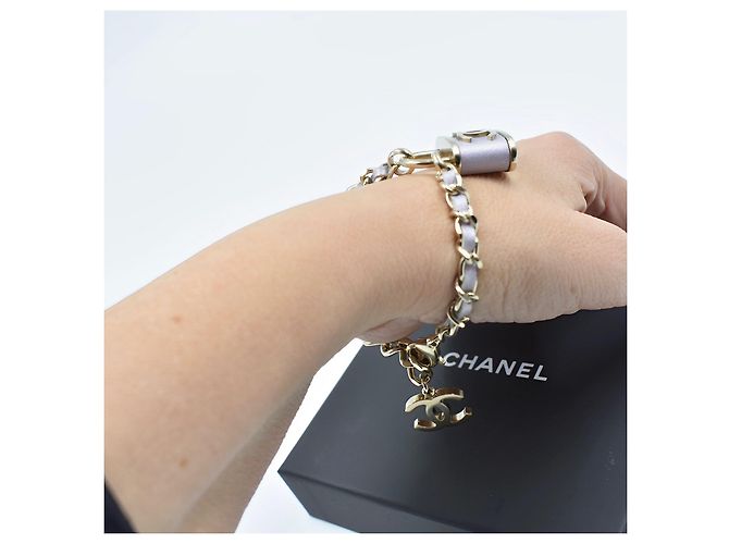 Bracciale Chanel Lavanda Metallo Argento Silver hardware - vista 5