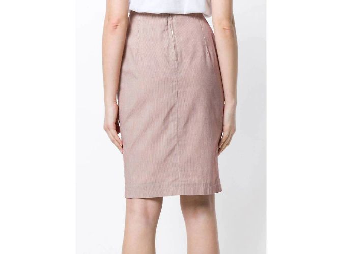 Falda de rayas Jean Paul Gaultier Beige - vista 3