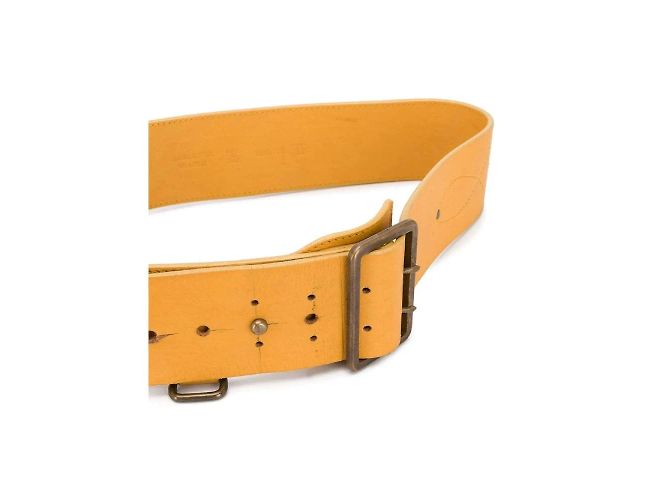 Cinturón de piel amarillo Gianfranco Ferré - vista 4