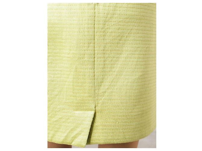 Gianfranco Ferré Lime Cotton Skirt Golden - view 4