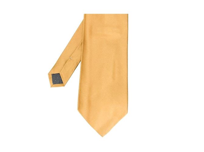 Cravatta Gianfranco Ferré in seta color oro D'oro - vista 4
