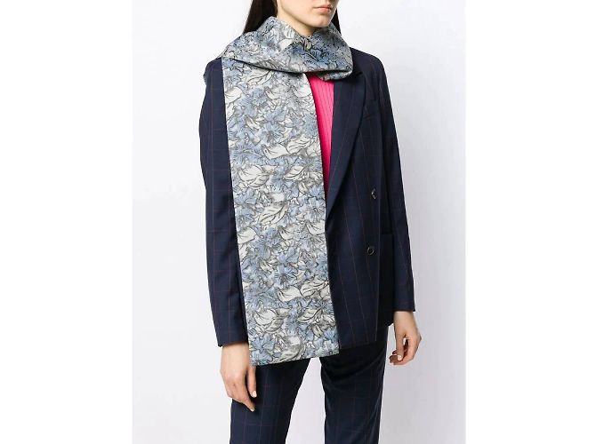 Sciarpa in seta floreale Issey Miyake Multicolore - vista 2