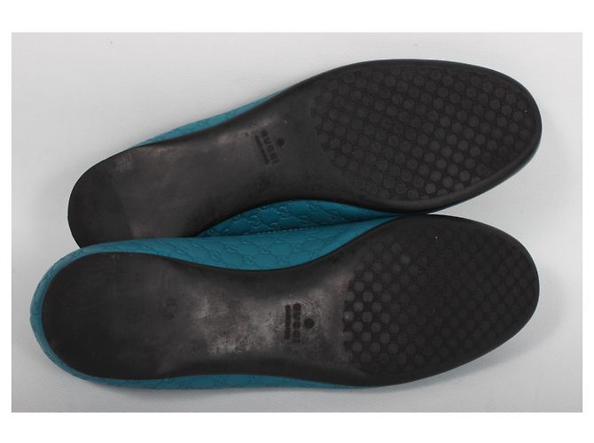 Ballerine Gucci in pelle blu - vista 11