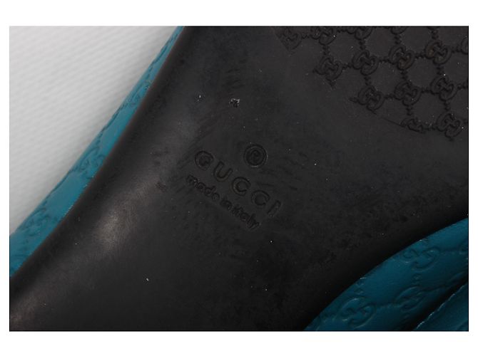 Ballerine Gucci in pelle blu - vista 12
