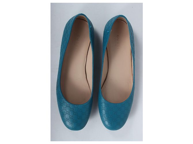 Ballerine Gucci in pelle blu - vista 14