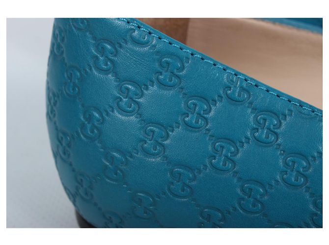 Ballerine Gucci in pelle blu - vista 15