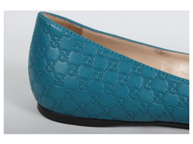 Ballerine Gucci in pelle blu - vista 2