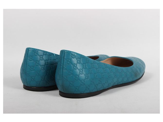 Ballerine Gucci in pelle blu - vista 7