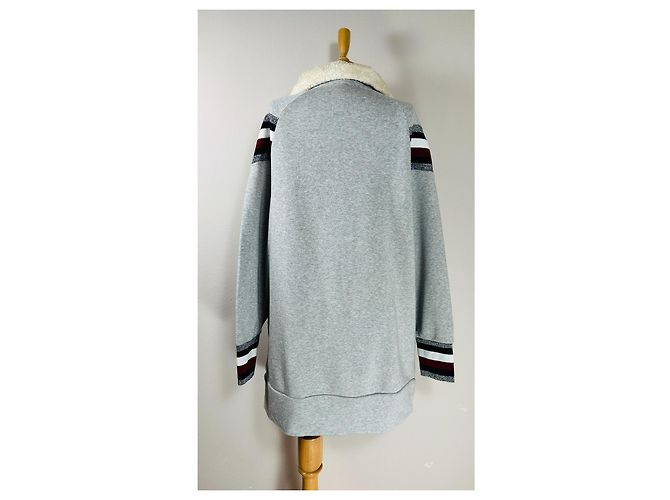 Tommy Hilfiger Sweatkleid Grau Baumwolle Mehrfarben - Ansicht 6