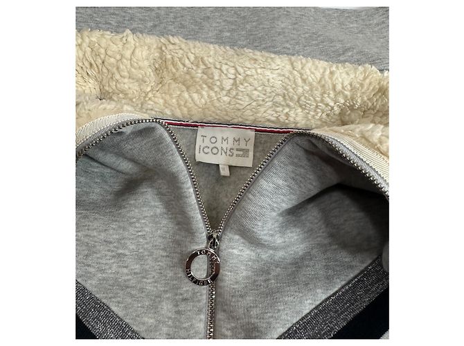 Tommy Hilfiger Sweatkleid Grau Baumwolle Mehrfarben - Ansicht 7