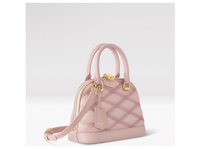 Louis Vuitton Alma BB Rosabella Pelle Rosa - vista 3