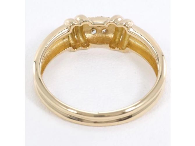 & Other Stories [LuxUness] 18Anello K Diamond Scroll Anello in metallo in condizioni eccellenti - vista 4