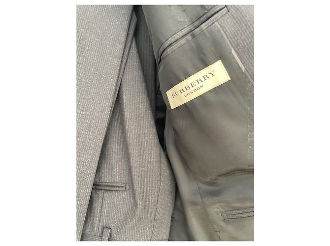Burberry Dark Grey Wool Suit 50 R - view 2