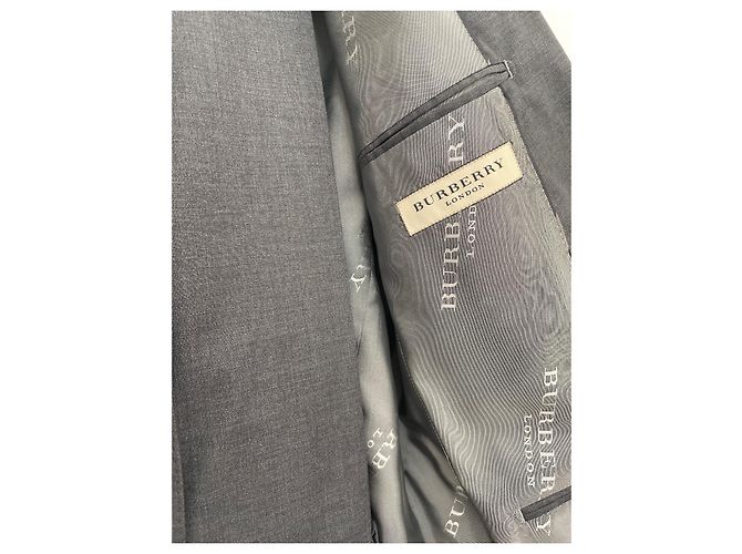 Completo Burberry Milbury Grigio Lana 50 R - vista 2