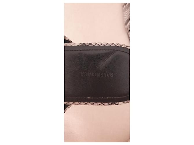 Balenciaga Python-Sandalen Python drucken - Ansicht 3