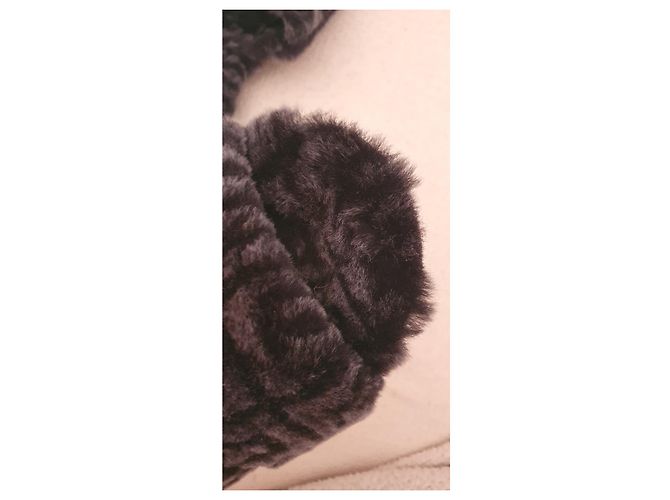 Sandali Givenchy in mohair grigio scuro Grigio antracite - vista 5