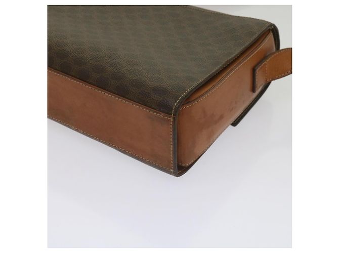 Céline CELINE Borsa a tracolla in tela Macadam in pelle PVC marrone Auth 60985 - vista 12