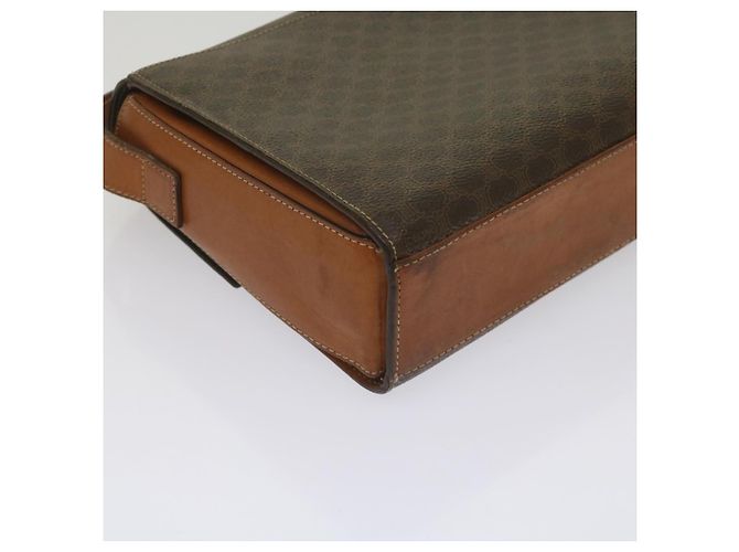 Céline CELINE Borsa a tracolla in tela Macadam in pelle PVC marrone Auth 60985 - vista 13