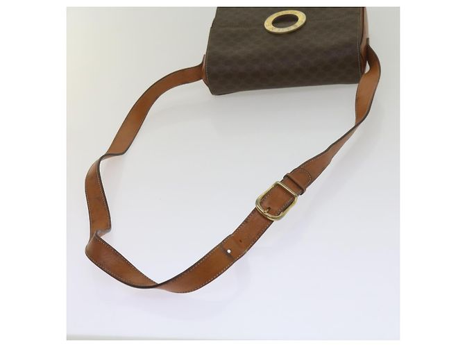 Céline CELINE Borsa a tracolla in tela Macadam in pelle PVC marrone Auth 60985 - vista 7