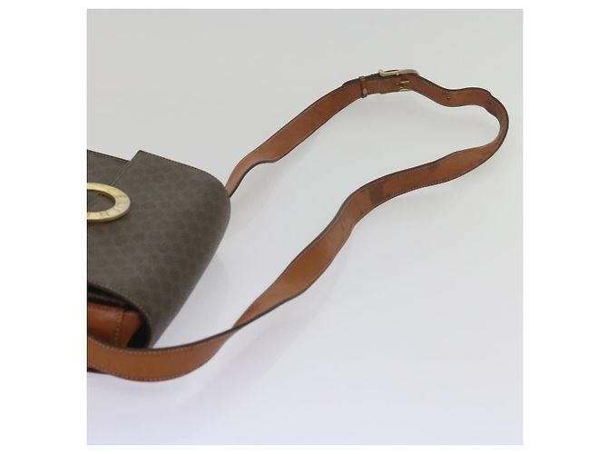 Céline CELINE Borsa a tracolla in tela Macadam in pelle PVC marrone Auth 60985 - vista 8