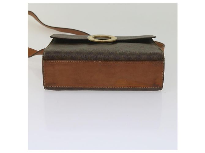 Céline CELINE Borsa a tracolla in tela Macadam in pelle PVC marrone Auth 60985 - vista 9