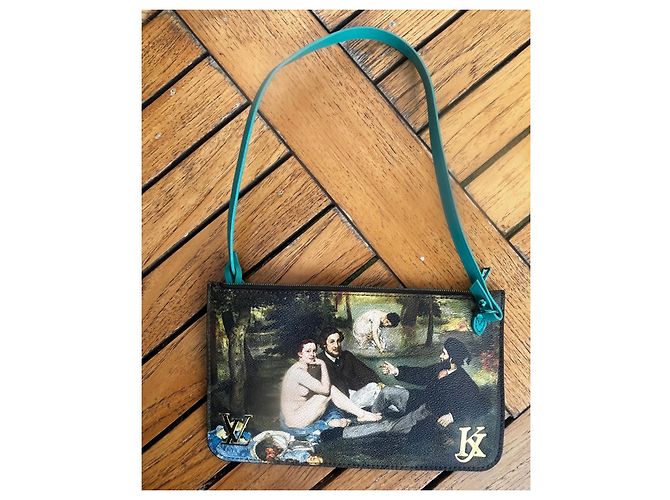 Louis Vuitton Neverfull Edición Limitada “Manet” Azul - vista 12