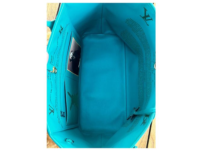 Louis Vuitton Neverfull Edición Limitada “Manet” Azul - vista 14