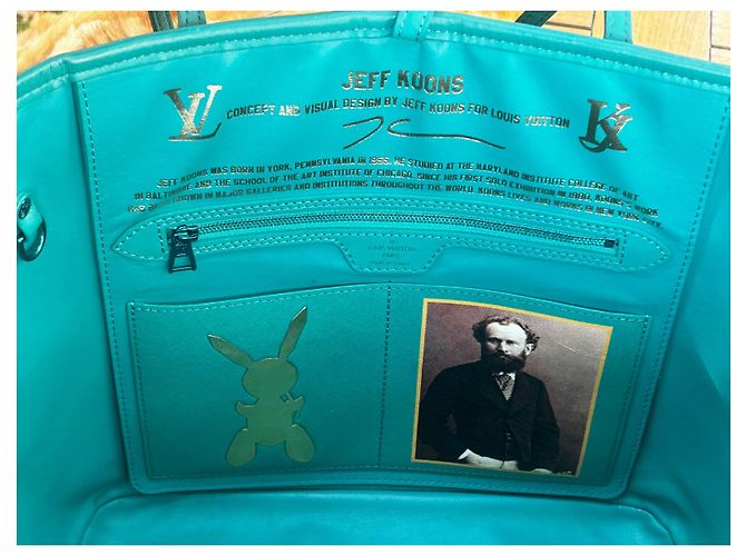 Louis Vuitton Neverfull Edición Limitada “Manet” Azul - vista 7