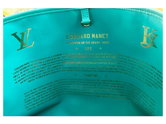 Louis Vuitton Neverfull Edición Limitada “Manet” Azul - vista 8