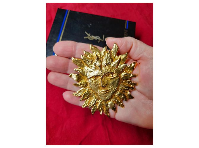 Yves Saint Laurent Spilla con viso solare YSL e Robert GOOSSENS - vista 2