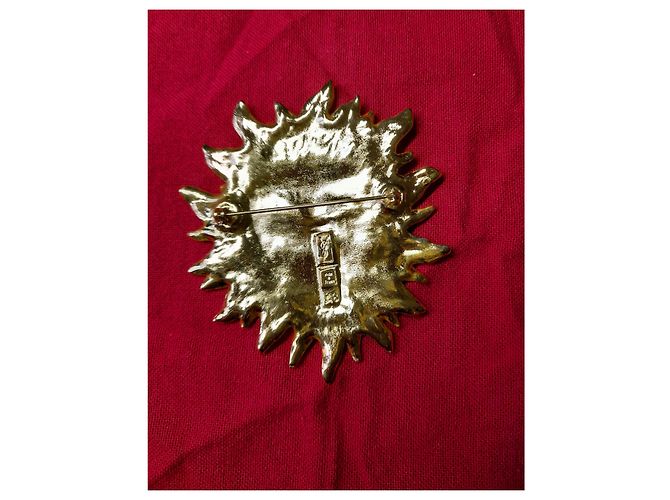 Yves Saint Laurent Spilla con viso solare YSL e Robert GOOSSENS - vista 4