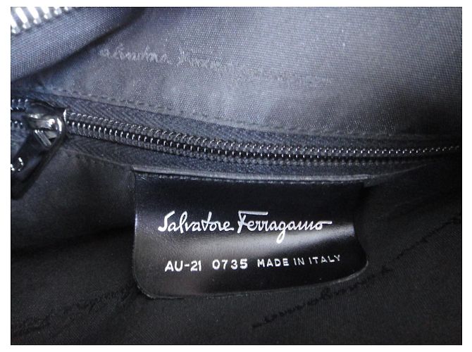 Borsa a mano Salvatore Ferragamo in nylon Nero - vista 3
