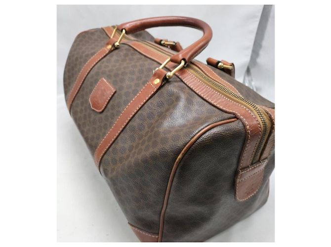 Autre Marque Borsa Boston Celine in pelle marrone nera Nero - vista 3