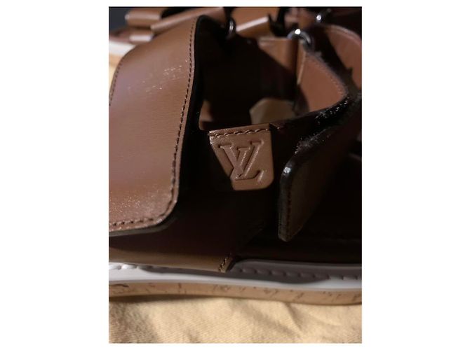 Sandali Louis Vuitton Uomo in Pelle Marrone - vista 6