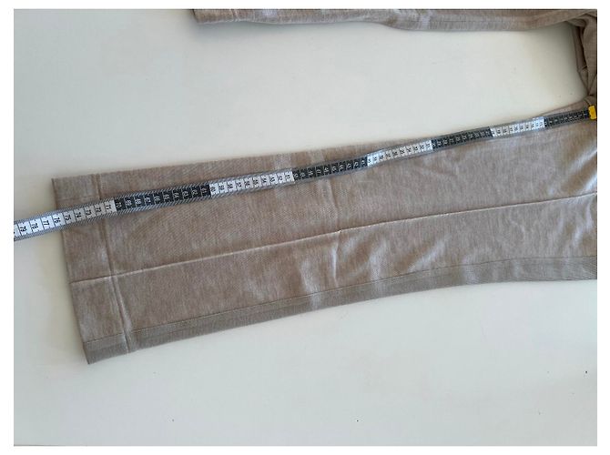 Legging Louis Vuitton de seda e cashmere bege XS - vista 7