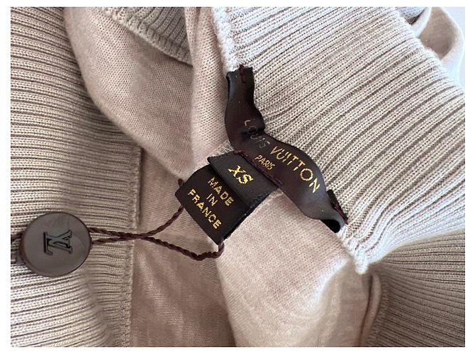 Legging Louis Vuitton de seda e cashmere bege XS - vista 9