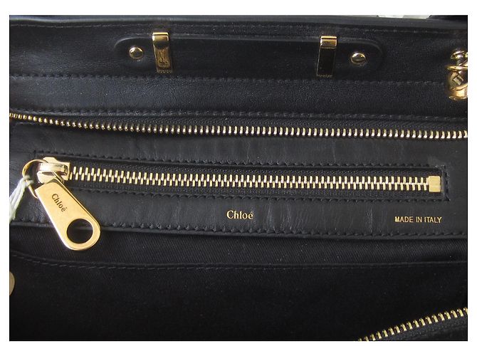 Borsa a mano Chloé Alice in pelle nera Nero - vista 17