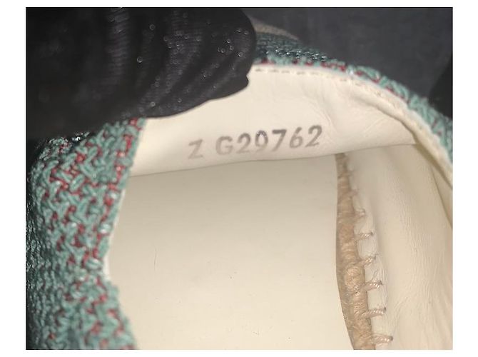 Espadrillas Chanel Turchese e Beige con Paillettes CC Taglia 40 Multicolore - vista 5