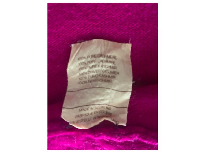 Chanel Malha de Cashmere Fuchsia Fuschia - vista 10