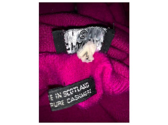 Chanel Malha de Cashmere Fuchsia Fuschia - vista 8