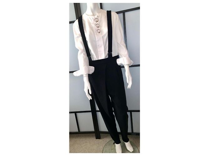 Pantalones Balenciaga de seda negro - vista 2