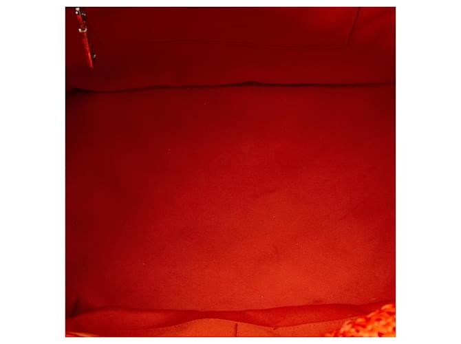 Orangefarbene Prada-Raffia-Tasche - Ansicht 5