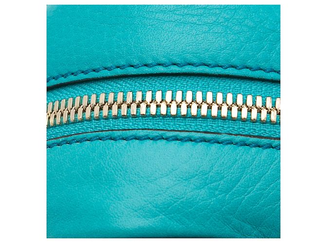 Borsa a tracolla Gucci Soho Disco piccola blu Turchese - vista 11