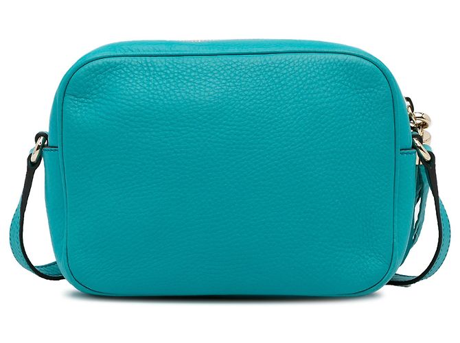 Borsa a tracolla Gucci Soho Disco piccola blu Turchese - vista 4