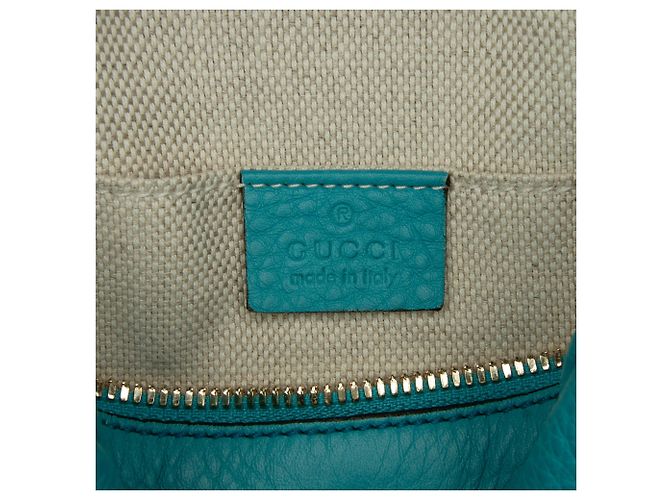 Borsa a tracolla Gucci Soho Disco piccola blu Turchese - vista 7