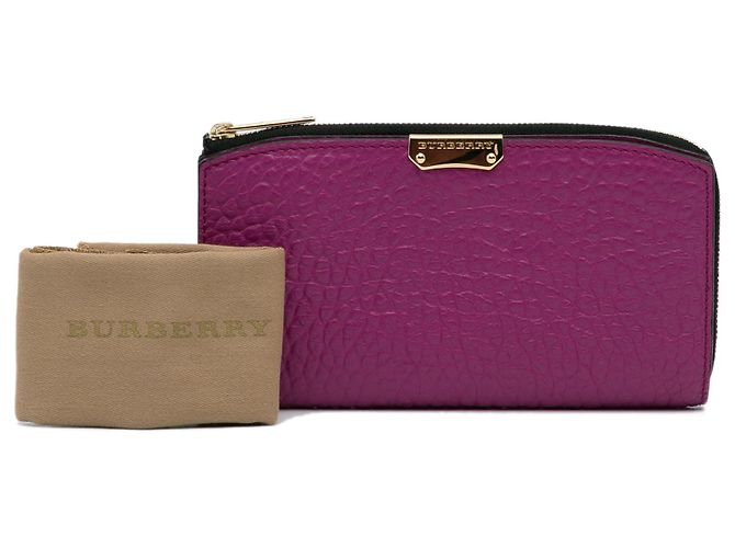 Cartera larga de cuero morado Madison de Burberry Púrpura - Ansicht 11