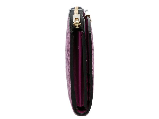 Cartera larga de cuero morado Madison de Burberry Púrpura - Ansicht 4