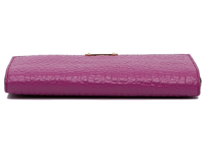 Cartera larga de cuero morado Madison de Burberry Púrpura - Ansicht 5